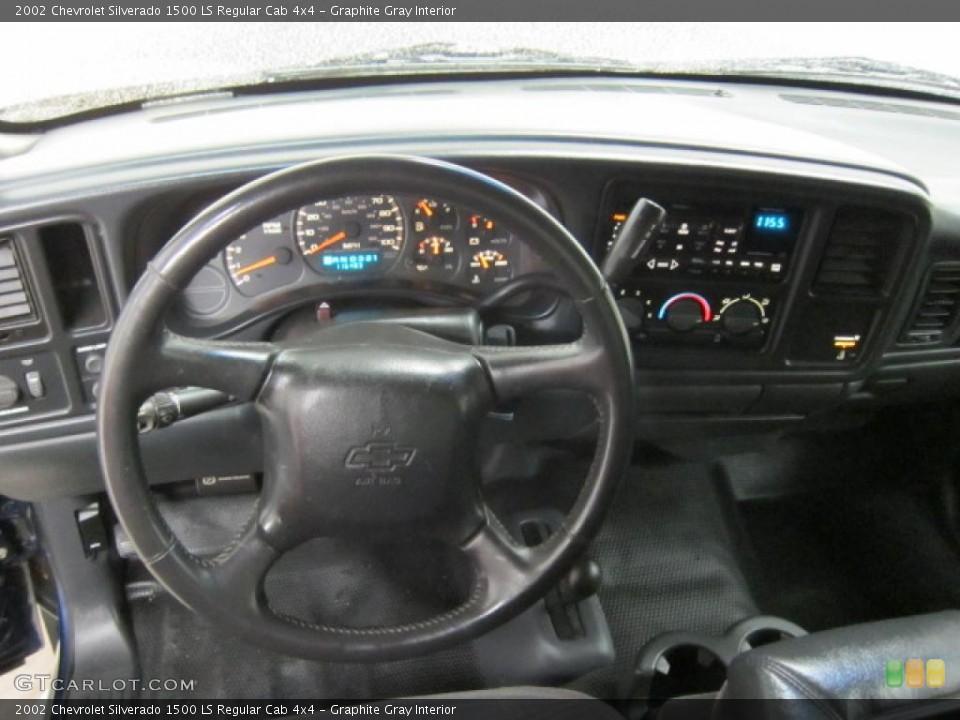 Graphite Gray Interior Dashboard for the 2002 Chevrolet Silverado 1500 LS Regular Cab 4x4 #40760423