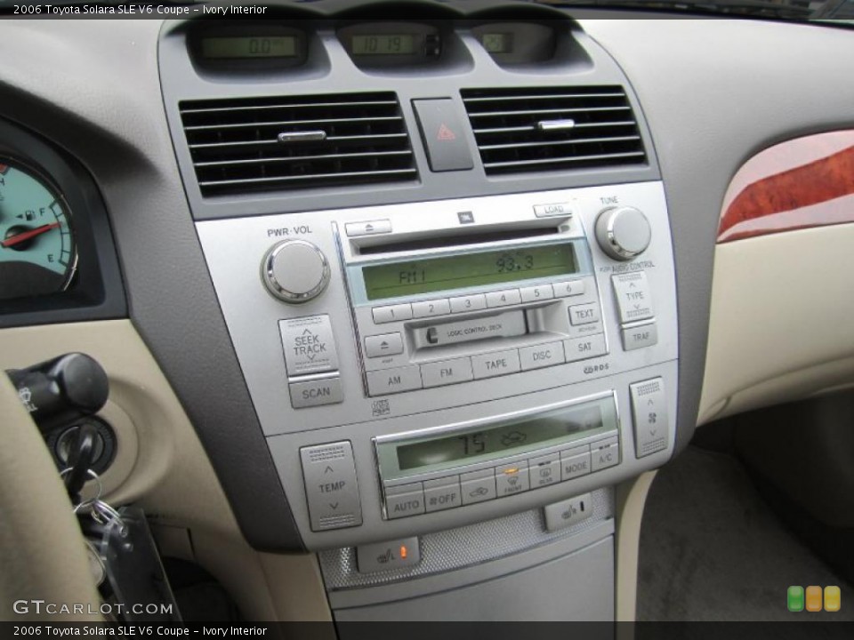 Ivory Interior Controls for the 2006 Toyota Solara SLE V6 Coupe #40763647