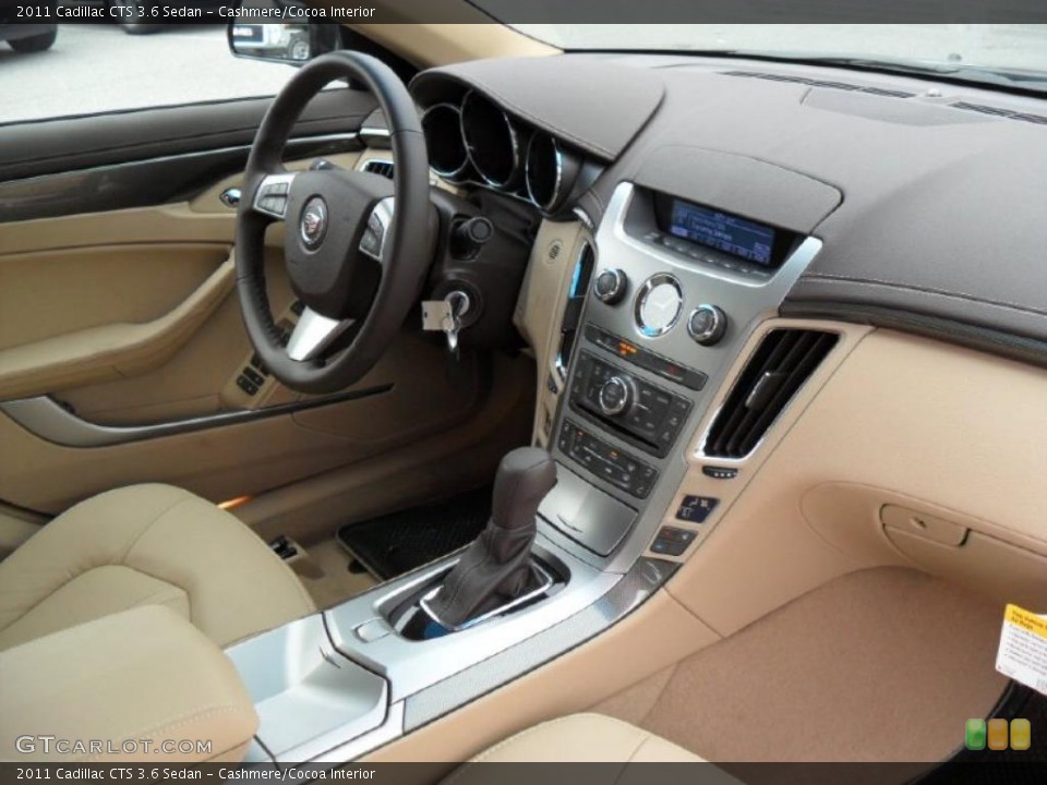 Cashmere/Cocoa Interior Dashboard for the 2011 Cadillac CTS 3.6 Sedan #40764579