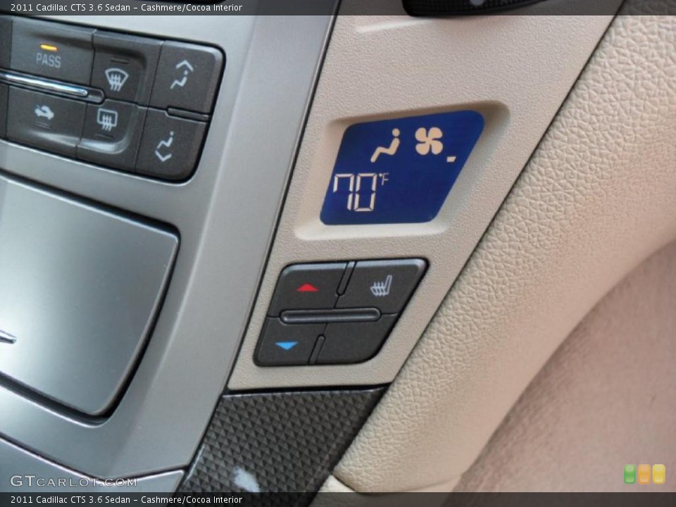 Cashmere/Cocoa Interior Controls for the 2011 Cadillac CTS 3.6 Sedan #40764607