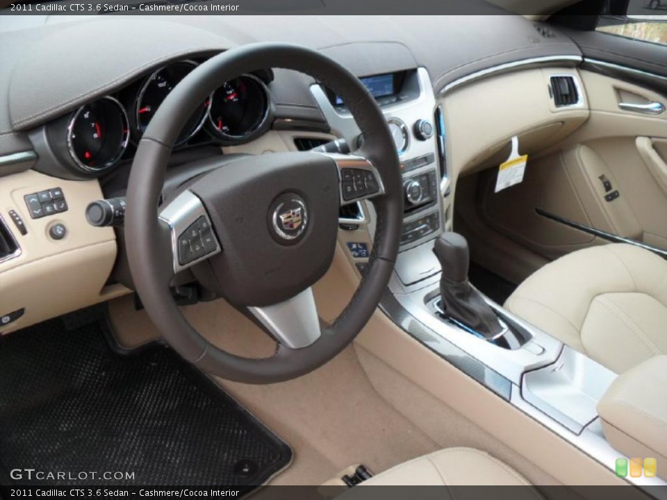 Cashmere/Cocoa Interior Prime Interior for the 2011 Cadillac CTS 3.6 Sedan #40764667