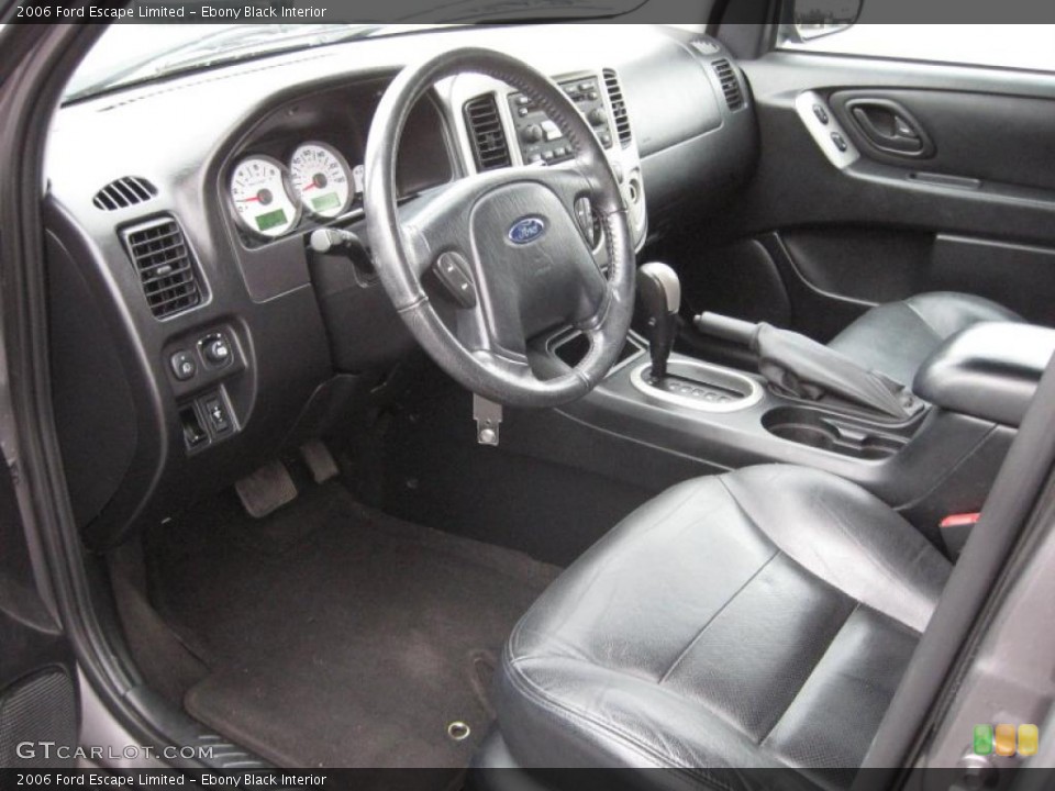 Ebony Black Interior Prime Interior for the 2006 Ford Escape Limited #40765191
