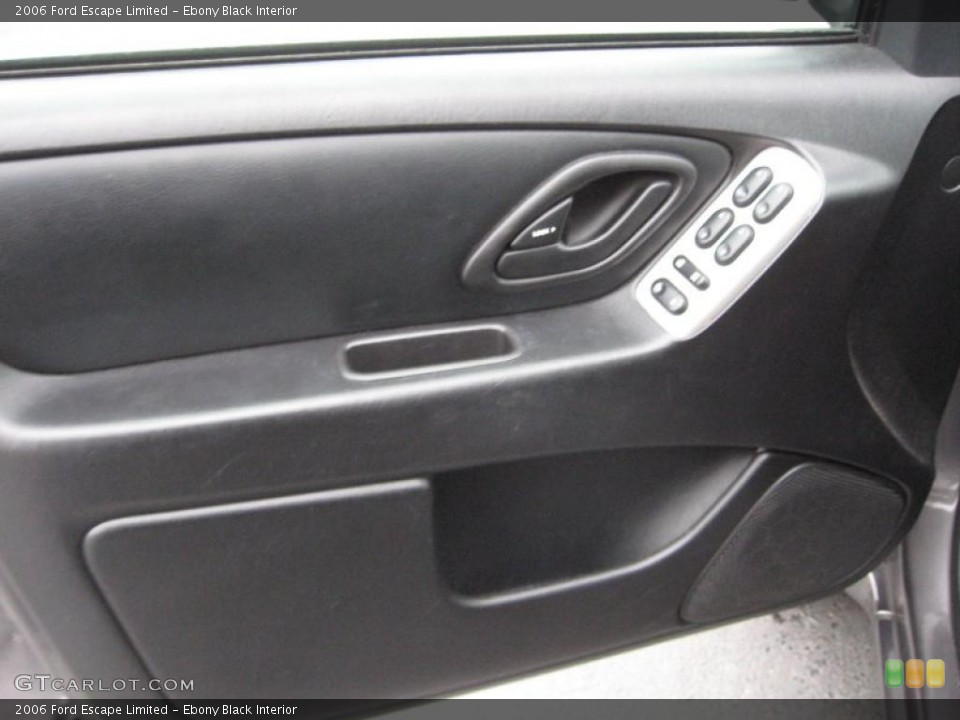 Ebony Black Interior Door Panel for the 2006 Ford Escape Limited #40765207