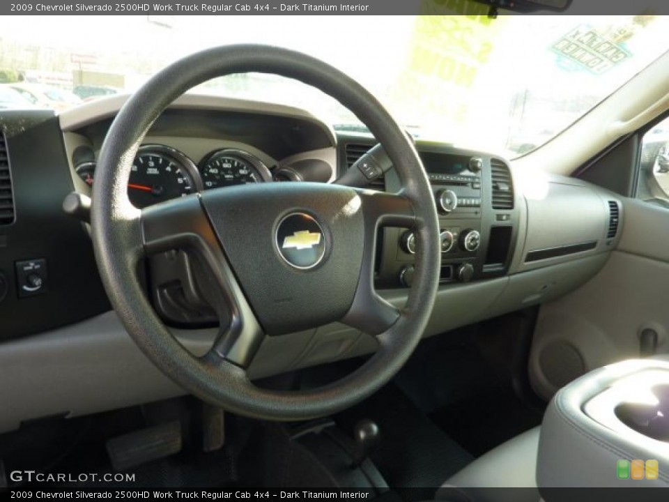 Dark Titanium Interior Dashboard for the 2009 Chevrolet Silverado 2500HD Work Truck Regular Cab 4x4 #40767407