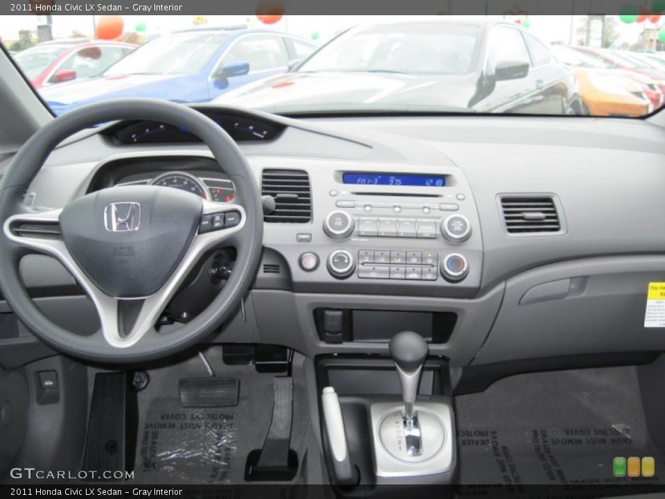 Gray Interior Dashboard for the 2011 Honda Civic LX Sedan #40768735