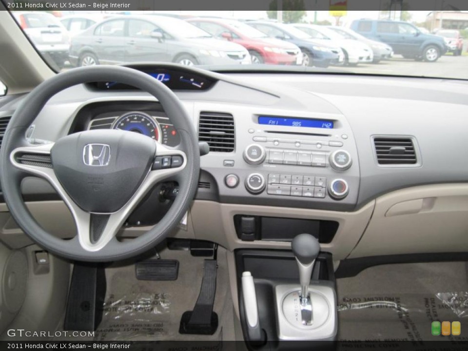 Beige Interior Dashboard for the 2011 Honda Civic LX Sedan #40768831