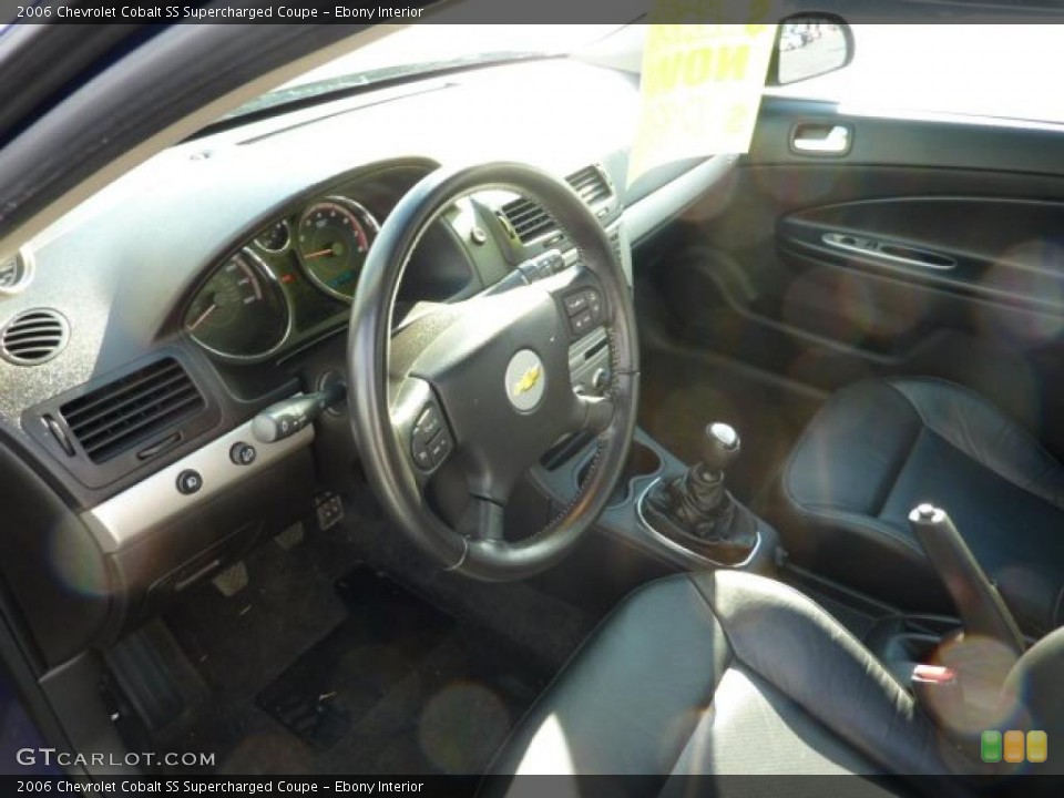 Ebony Interior Prime Interior for the 2006 Chevrolet Cobalt SS Supercharged Coupe #40768999