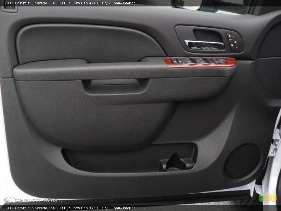 Ebony Interior Door Panel for the 2011 Chevrolet Silverado 3500HD LTZ Crew Cab 4x4 Dually #40770231