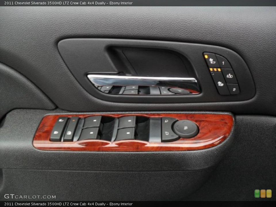 Ebony Interior Controls for the 2011 Chevrolet Silverado 3500HD LTZ Crew Cab 4x4 Dually #40770243