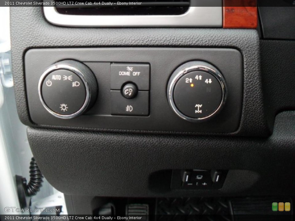 Ebony Interior Controls for the 2011 Chevrolet Silverado 3500HD LTZ Crew Cab 4x4 Dually #40770259