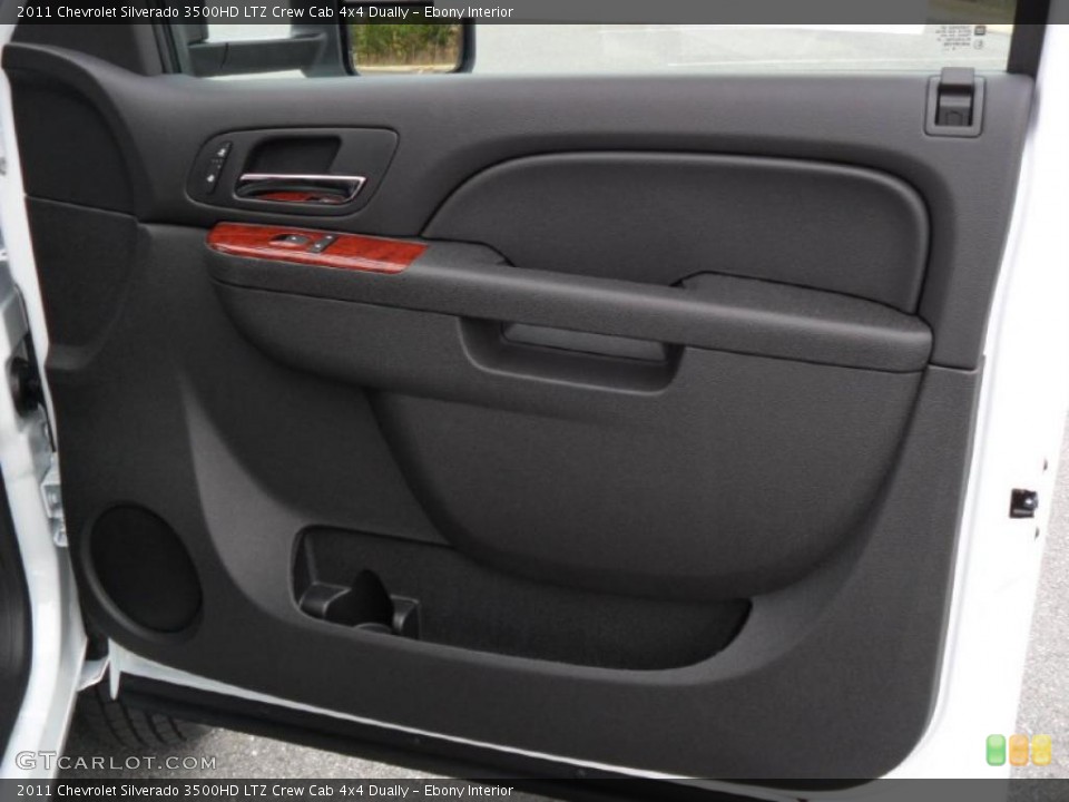 Ebony Interior Door Panel for the 2011 Chevrolet Silverado 3500HD LTZ Crew Cab 4x4 Dually #40770443