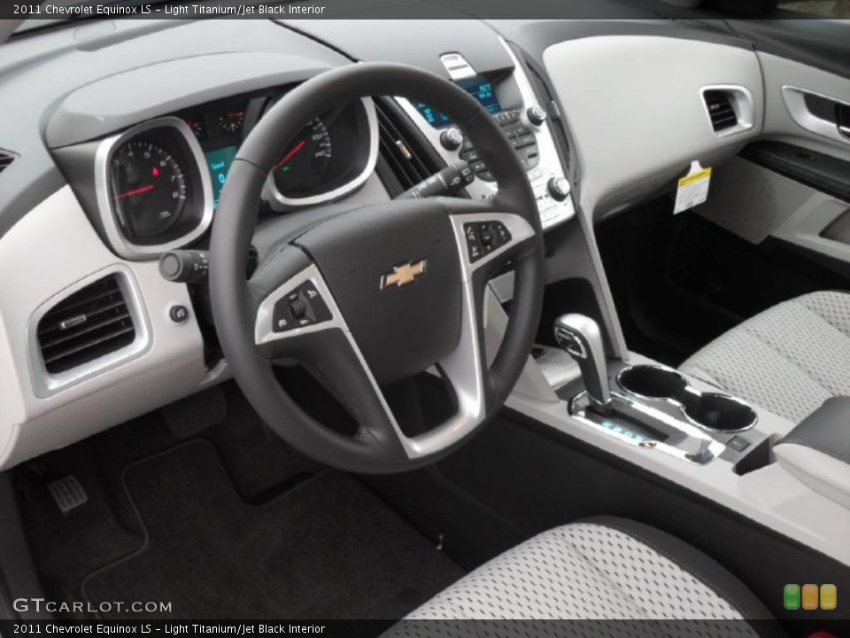 Light Titanium/Jet Black Interior Prime Interior for the 2011 Chevrolet Equinox LS #40770971
