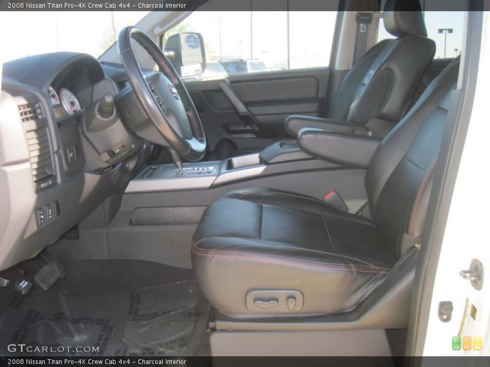 Charcoal Interior Photo for the 2008 Nissan Titan Pro-4X Crew Cab 4x4 #40771483