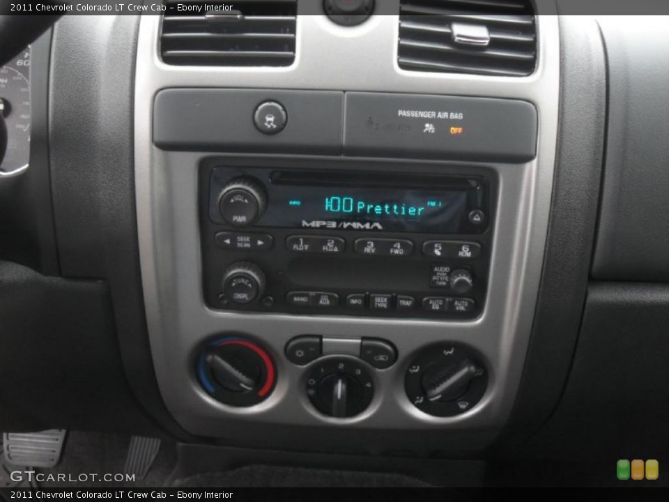 Ebony Interior Controls for the 2011 Chevrolet Colorado LT Crew Cab #40772891