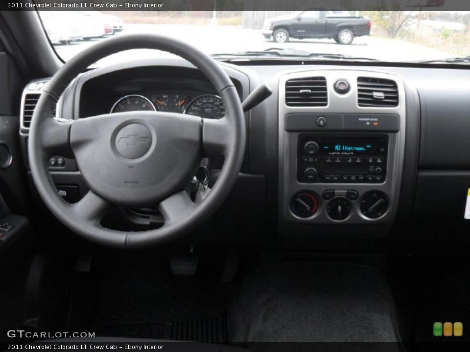 Ebony Interior Dashboard for the 2011 Chevrolet Colorado LT Crew Cab #40772953