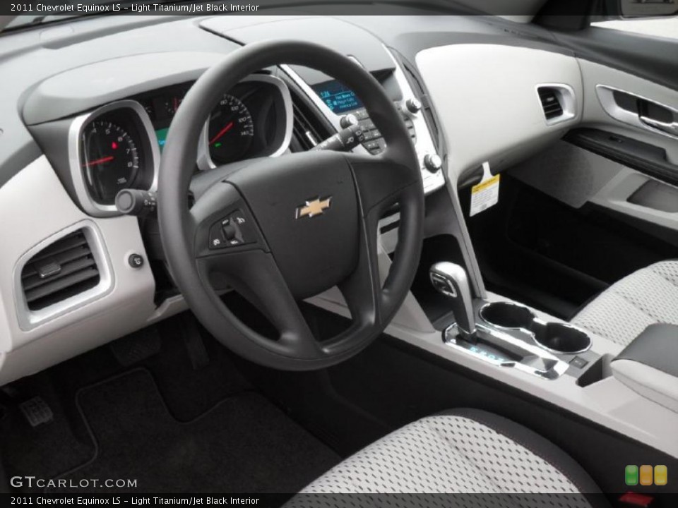 Light Titanium/Jet Black Interior Prime Interior for the 2011 Chevrolet Equinox LS #40773595