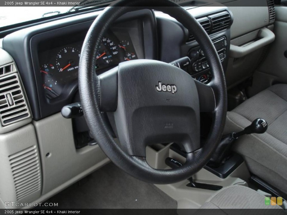 Khaki Interior Photo for the 2005 Jeep Wrangler SE 4x4 #40773599