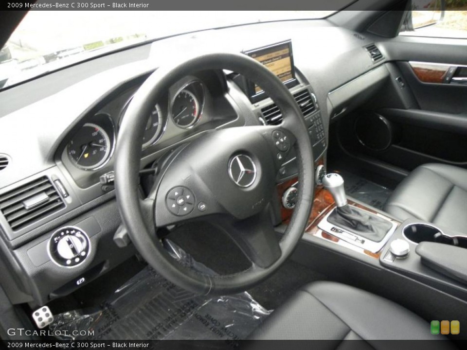 Black Interior Prime Interior for the 2009 Mercedes-Benz C 300 Sport #40774931