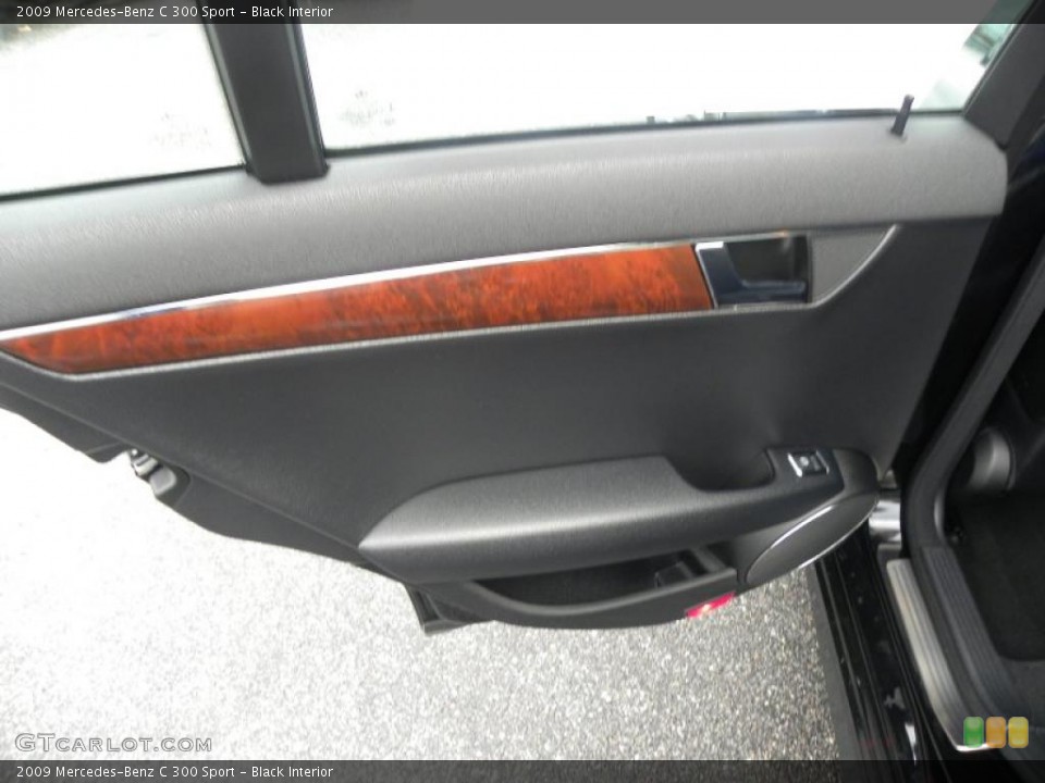 Black Interior Door Panel for the 2009 Mercedes-Benz C 300 Sport #40775007