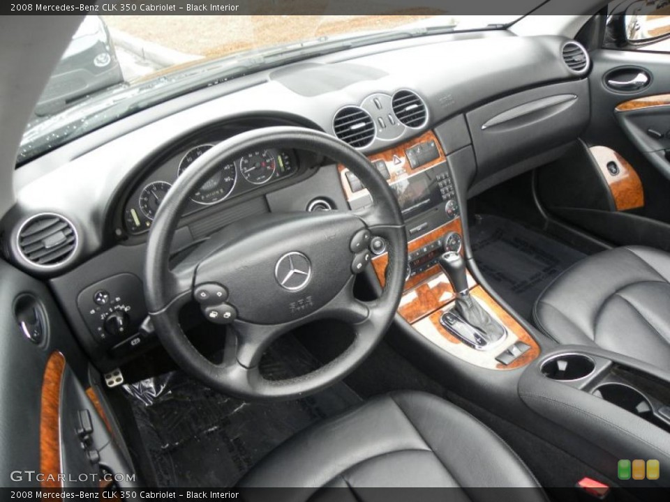 Black Interior Prime Interior for the 2008 Mercedes-Benz CLK 350 Cabriolet #40775283
