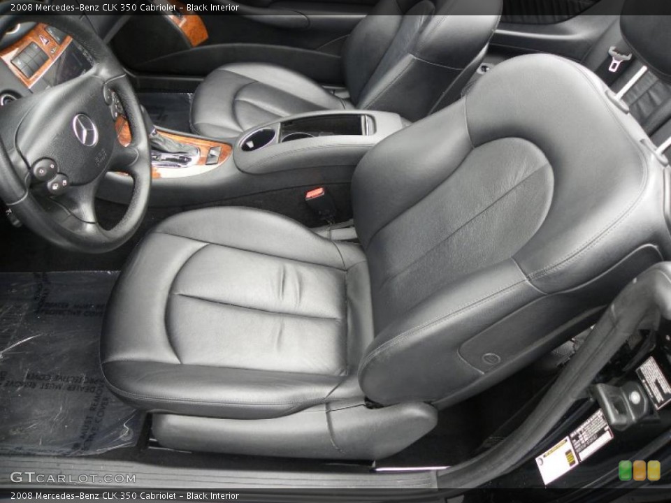 Black Interior Photo for the 2008 Mercedes-Benz CLK 350 Cabriolet #40775299