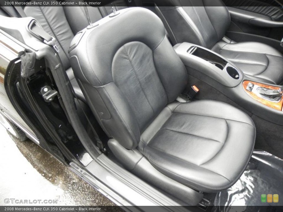 Black Interior Photo for the 2008 Mercedes-Benz CLK 350 Cabriolet #40775319
