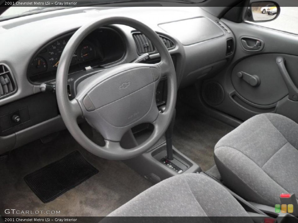 Gray 2001 Chevrolet Metro Interiors