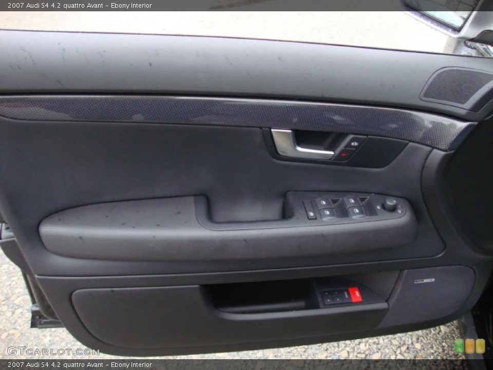 Ebony Interior Door Panel for the 2007 Audi S4 4.2 quattro Avant #40776199