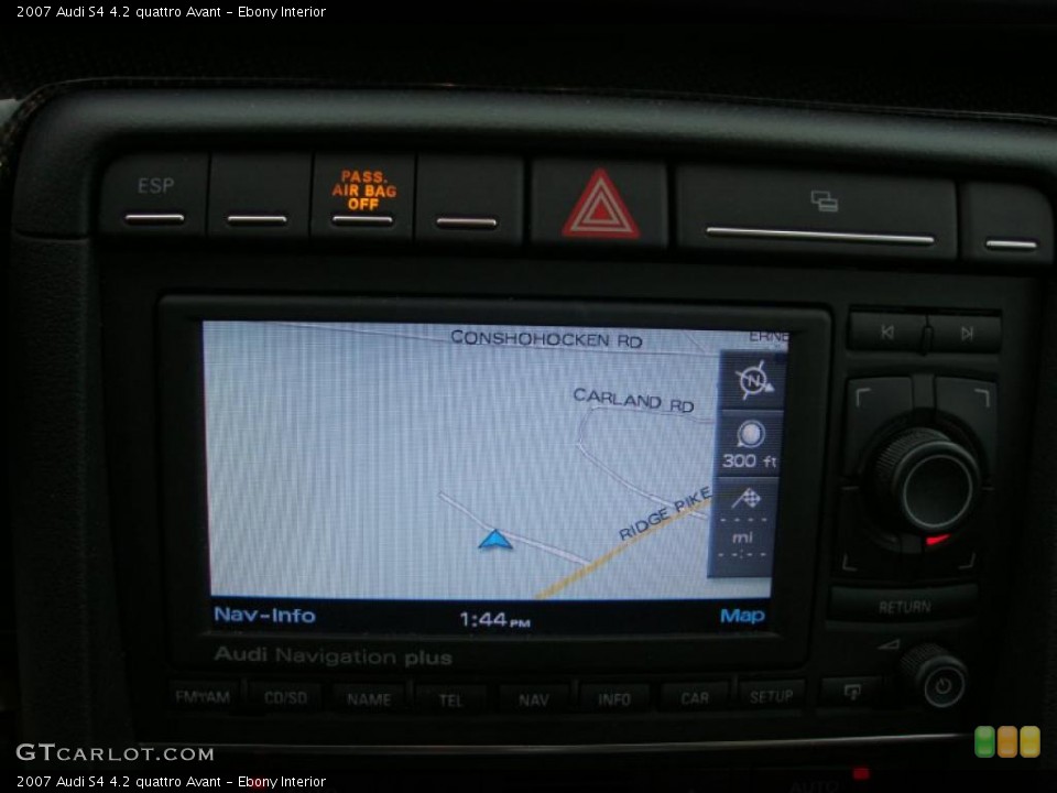 Ebony Interior Navigation for the 2007 Audi S4 4.2 quattro Avant #40776715