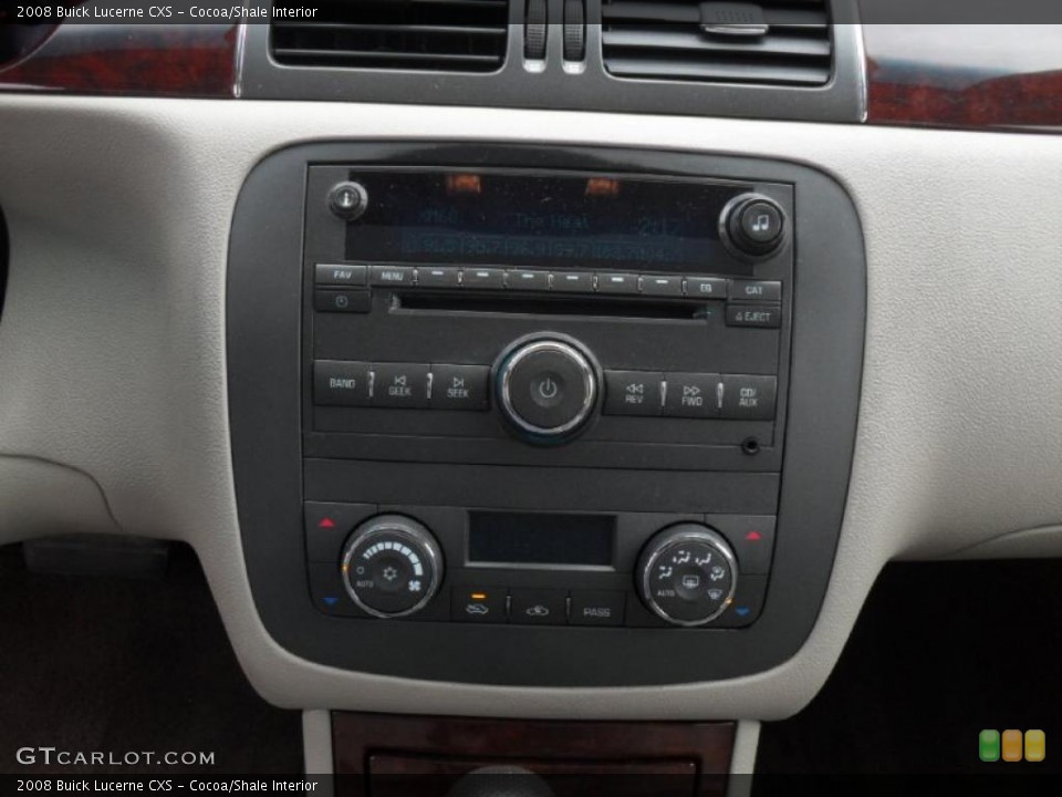 Cocoa/Shale Interior Controls for the 2008 Buick Lucerne CXS #40777603