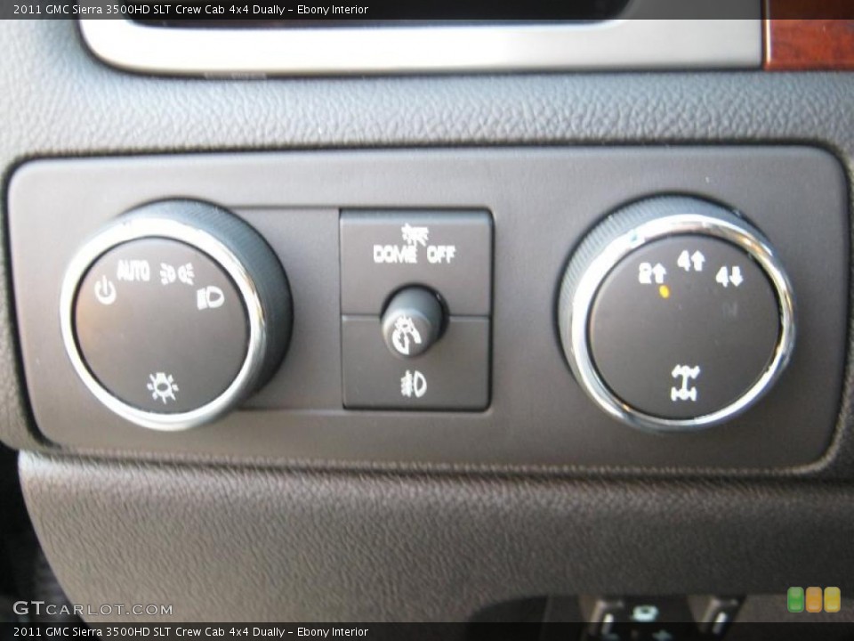Ebony Interior Controls for the 2011 GMC Sierra 3500HD SLT Crew Cab 4x4 Dually #40777871