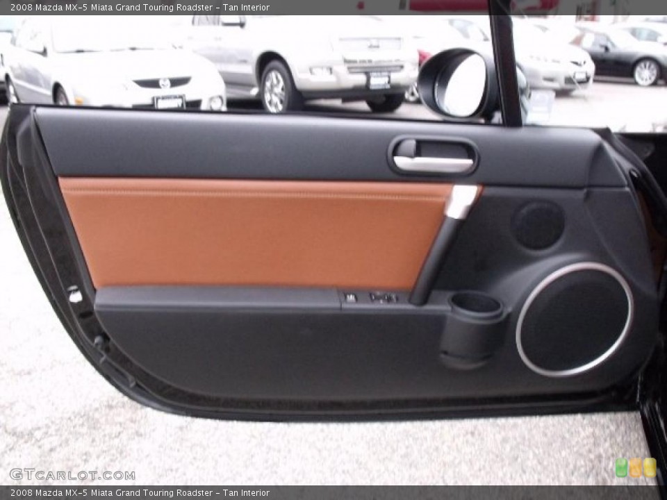 Tan Interior Door Panel for the 2008 Mazda MX-5 Miata Grand Touring Roadster #40779531