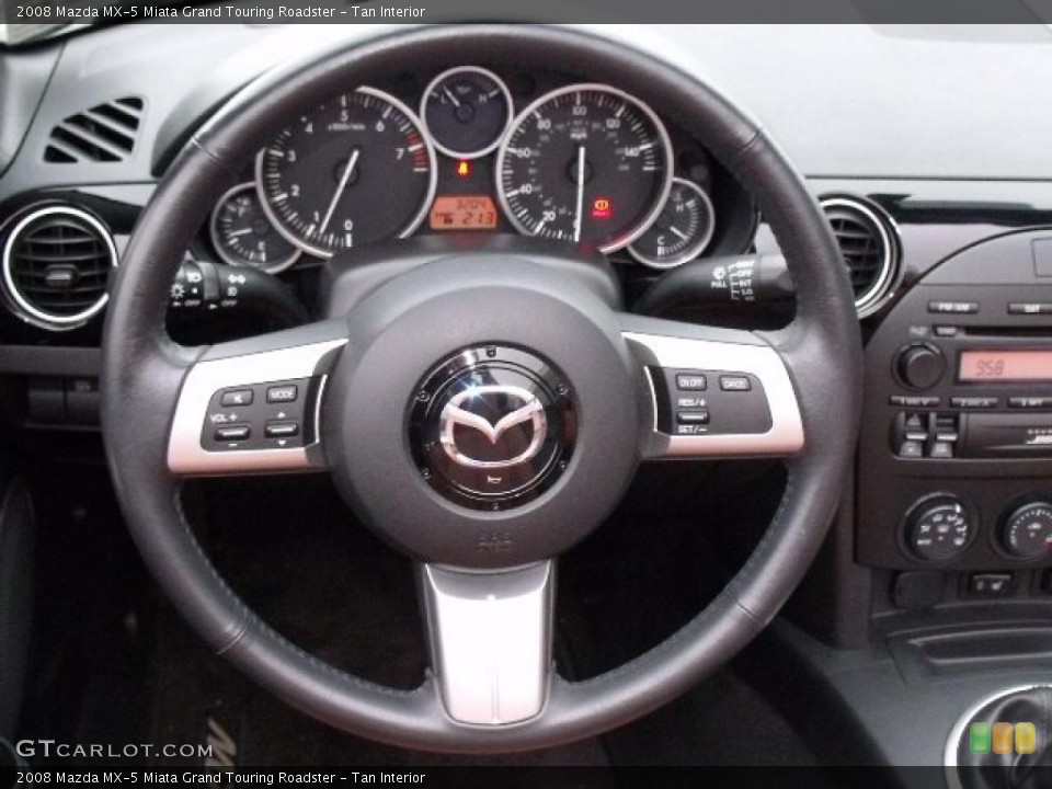 Tan Interior Gauges for the 2008 Mazda MX-5 Miata Grand Touring Roadster #40779576