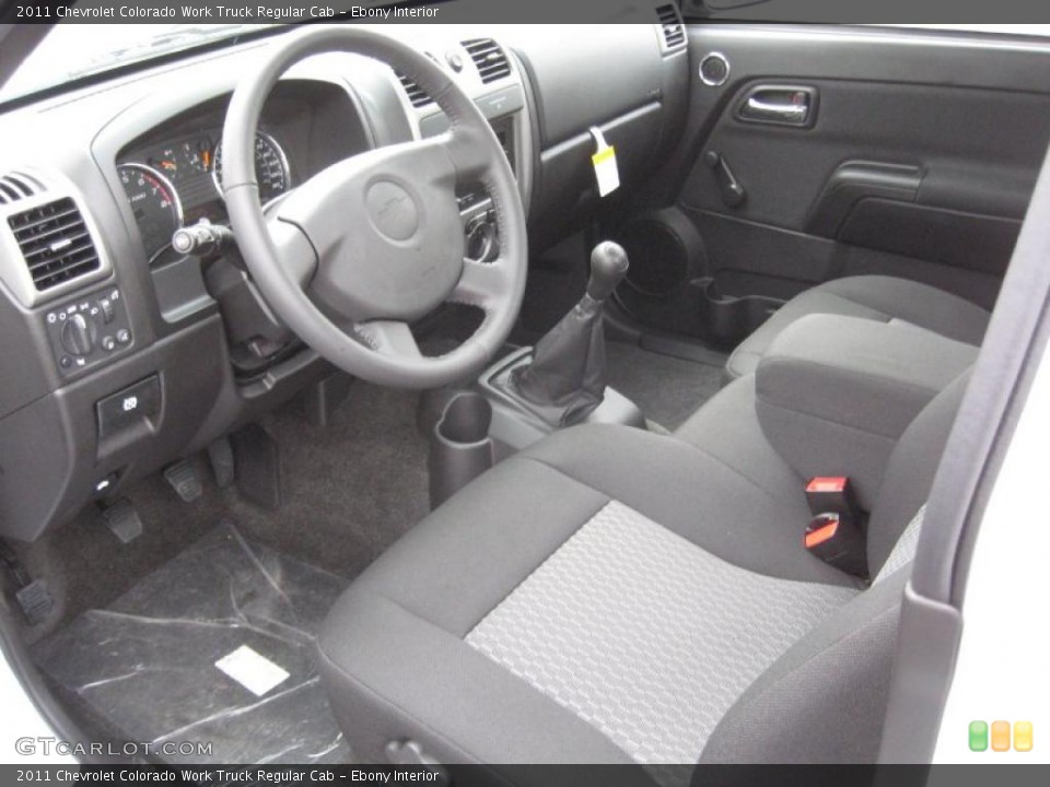 Ebony Interior Prime Interior for the 2011 Chevrolet Colorado Work Truck Regular Cab #40781531