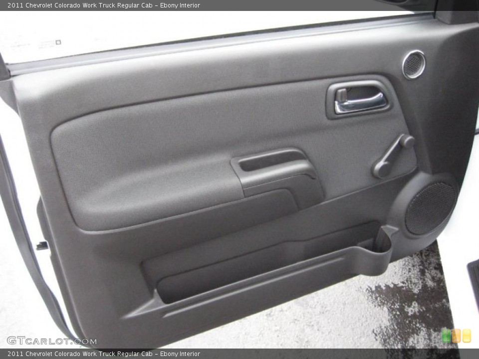 Ebony Interior Door Panel for the 2011 Chevrolet Colorado Work Truck Regular Cab #40781555