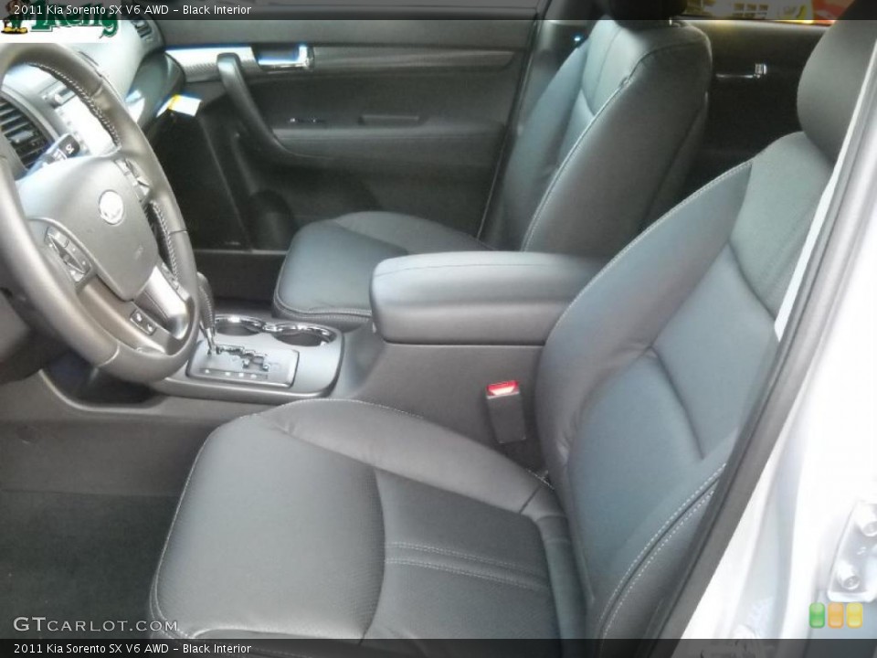 Black Interior Photo for the 2011 Kia Sorento SX V6 AWD #40782833