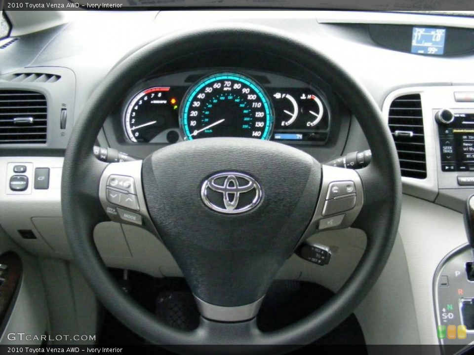 Ivory Interior Steering Wheel for the 2010 Toyota Venza AWD #40783095