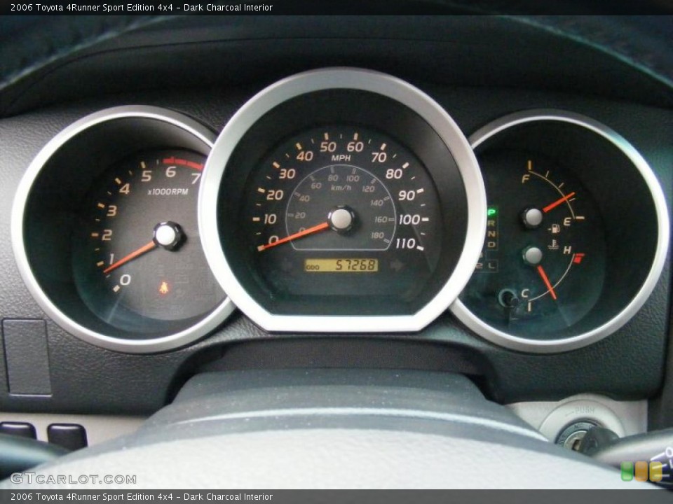 Dark Charcoal Interior Gauges for the 2006 Toyota 4Runner Sport Edition 4x4 #40784975