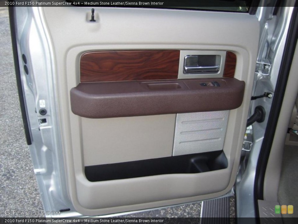 Medium Stone Leather/Sienna Brown Interior Door Panel for the 2010 Ford F150 Platinum SuperCrew 4x4 #40786671