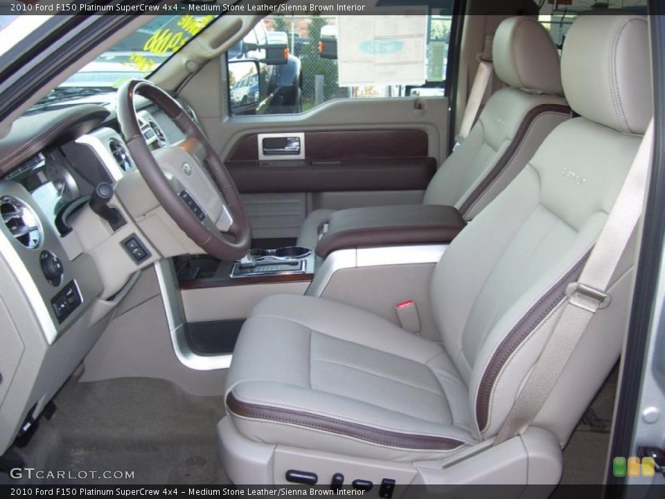 Medium Stone Leather/Sienna Brown Interior Prime Interior for the 2010 Ford F150 Platinum SuperCrew 4x4 #40786719