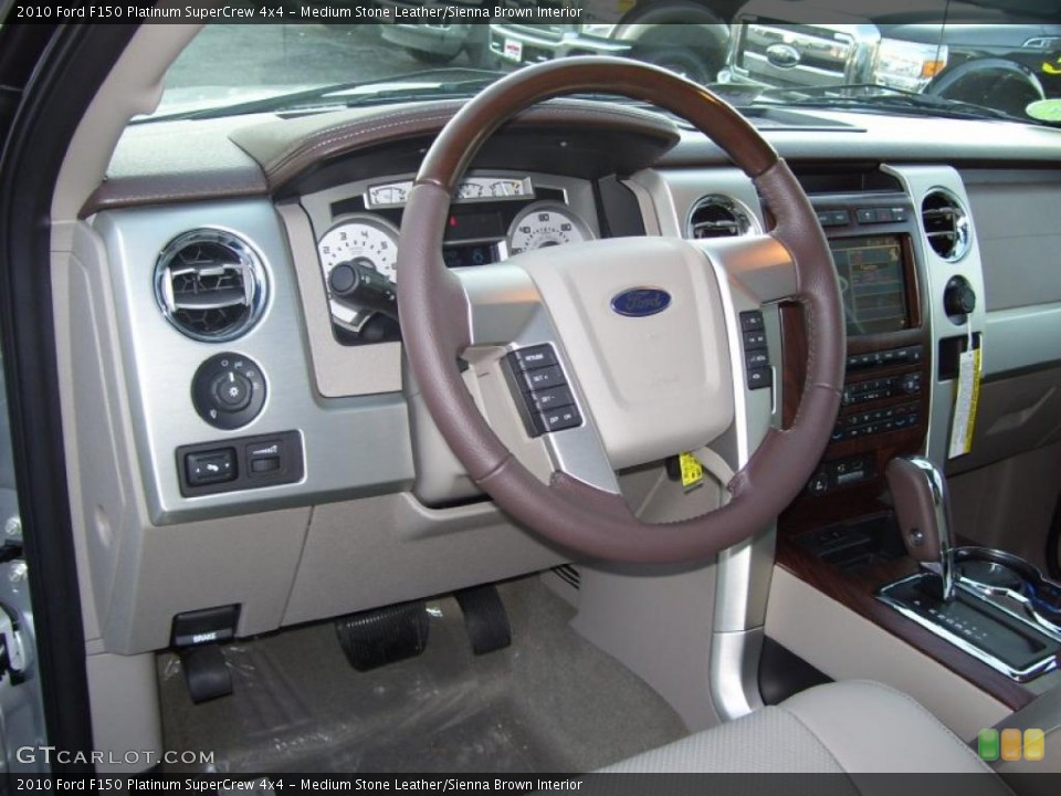 Medium Stone Leather/Sienna Brown Interior Photo for the 2010 Ford F150 Platinum SuperCrew 4x4 #40786735