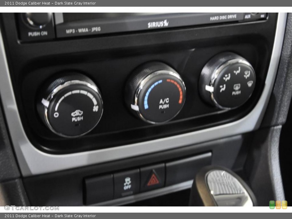 Dark Slate Gray Interior Controls for the 2011 Dodge Caliber Heat #40786755