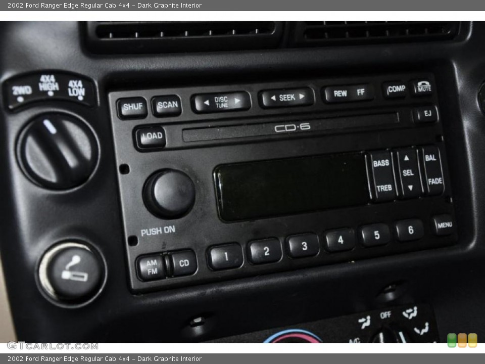 Dark Graphite Interior Controls for the 2002 Ford Ranger Edge Regular Cab 4x4 #40788895