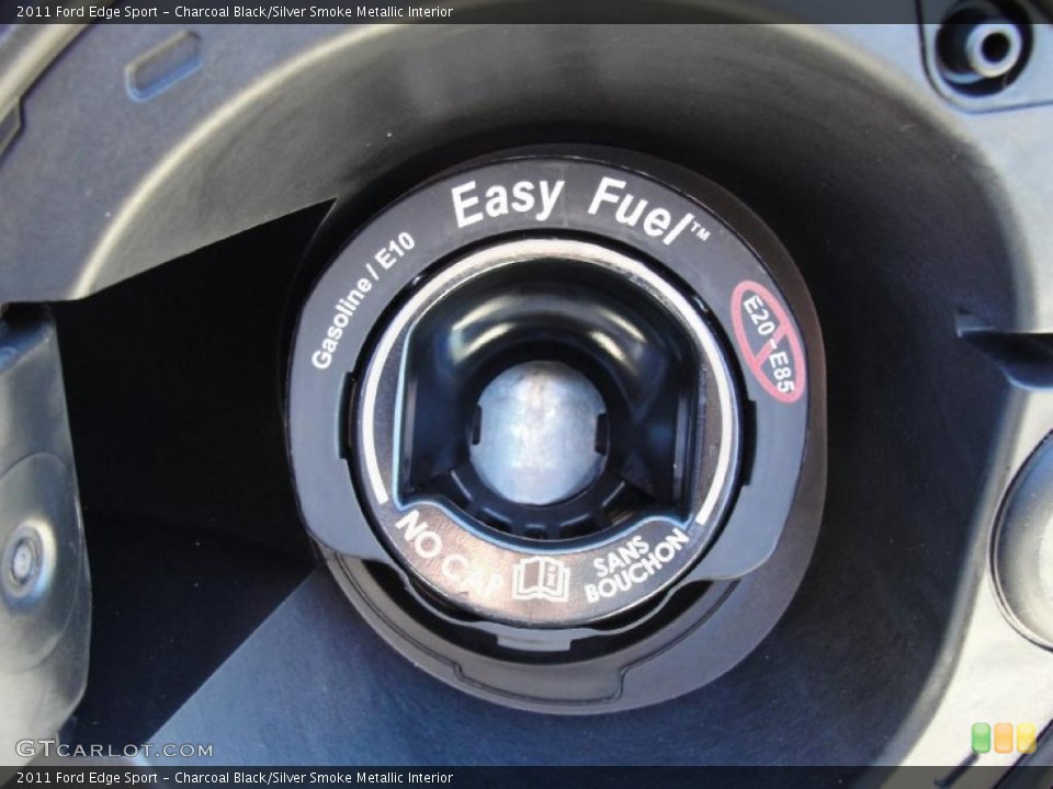 Charcoal Black/Silver Smoke Metallic Interior Controls for the 2011 Ford Edge Sport #40789923