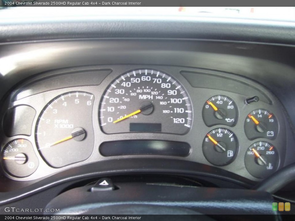 Dark Charcoal Interior Gauges for the 2004 Chevrolet Silverado 2500HD Regular Cab 4x4 #40790515