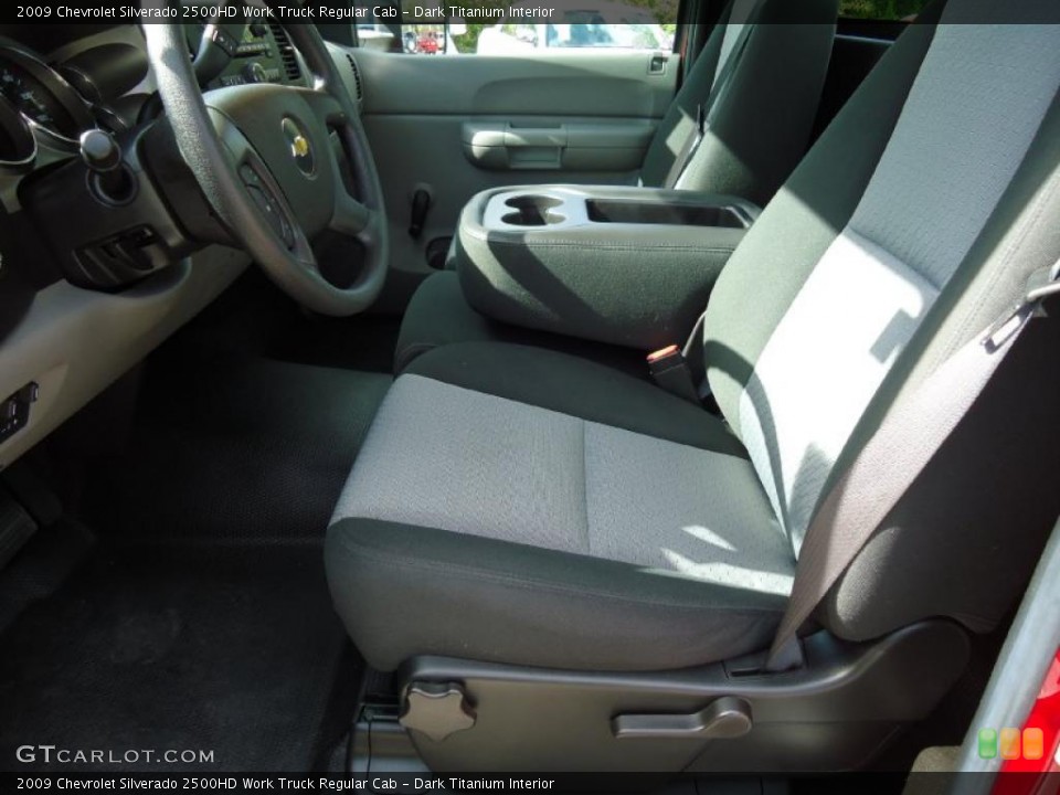 Dark Titanium Interior Photo for the 2009 Chevrolet Silverado 2500HD Work Truck Regular Cab #40790743