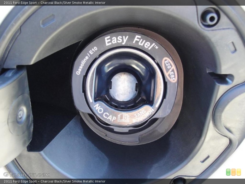 Charcoal Black/Silver Smoke Metallic Interior Controls for the 2011 Ford Edge Sport #40792551