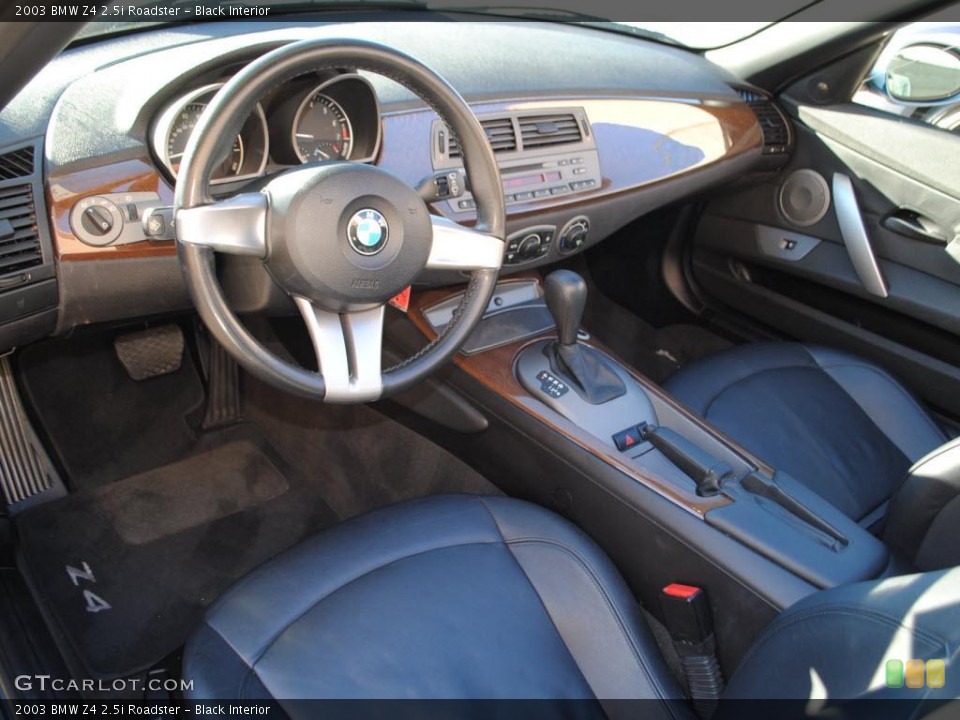 Black Interior Prime Interior for the 2003 BMW Z4 2.5i Roadster #40792583