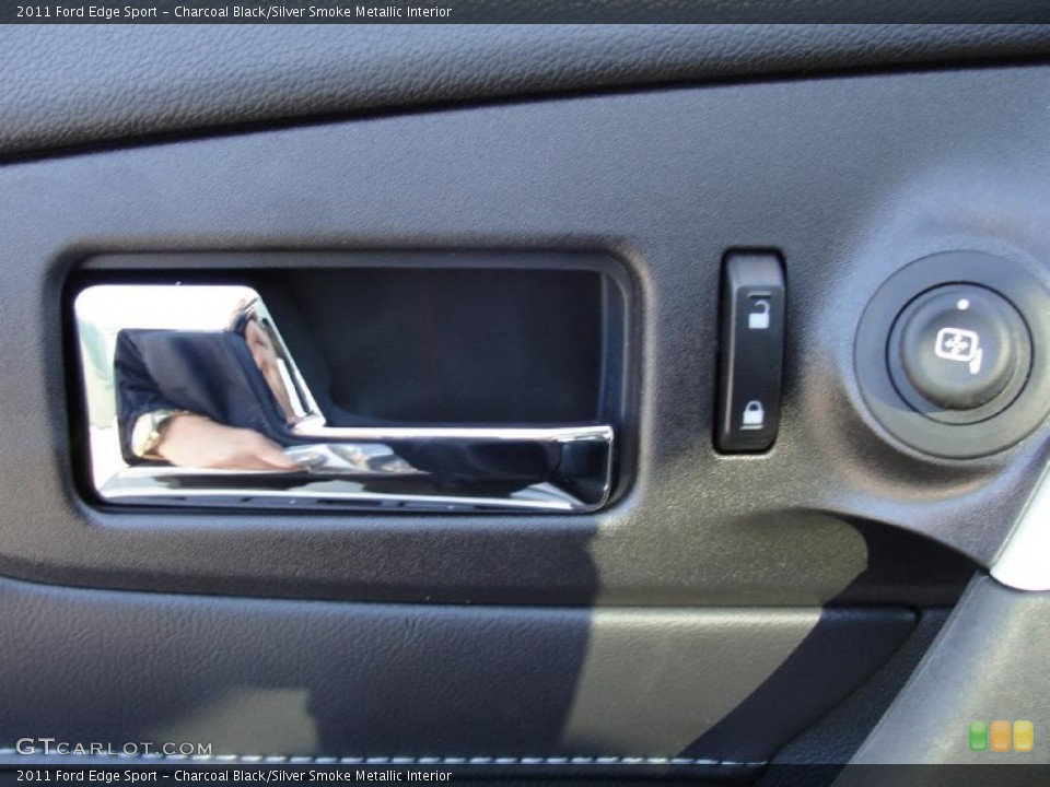 Charcoal Black/Silver Smoke Metallic Interior Controls for the 2011 Ford Edge Sport #40792775