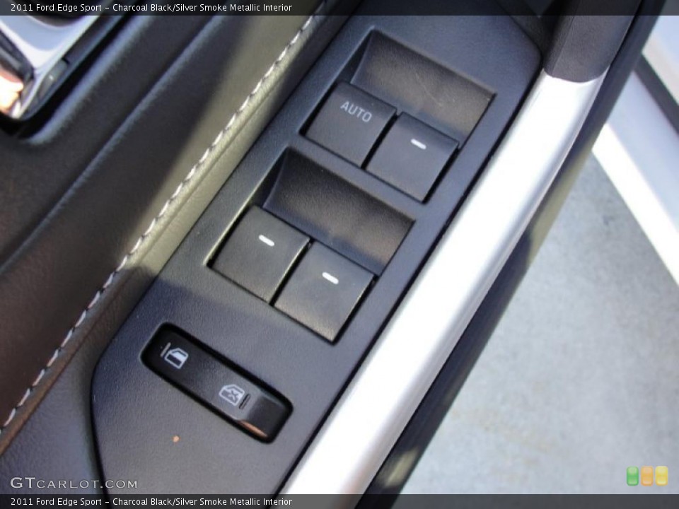 Charcoal Black/Silver Smoke Metallic Interior Controls for the 2011 Ford Edge Sport #40792795